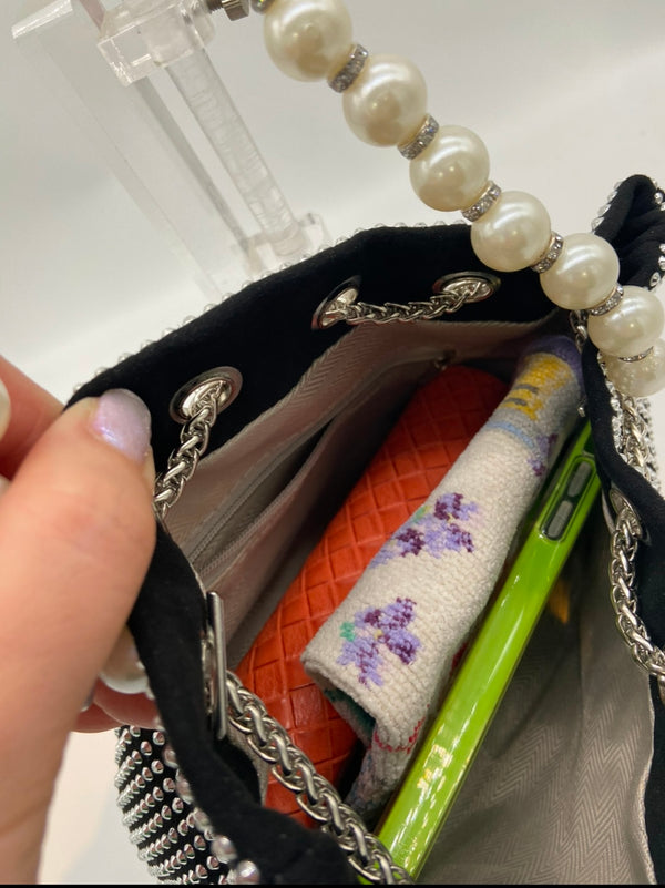 NEW キラキラスタッズ巾着ミニBAG