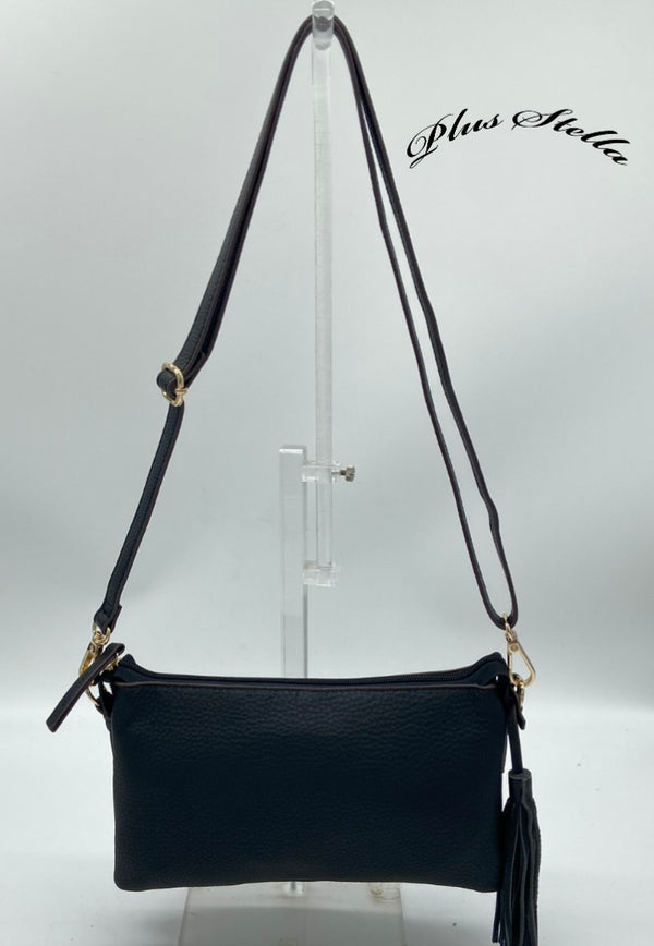 NEW PLUS STELLA 上質レザーお財布ショルダーバッグ
