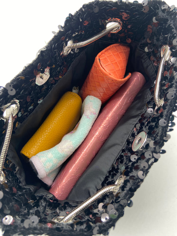 NEW キラキラスパンコール巾着BAG